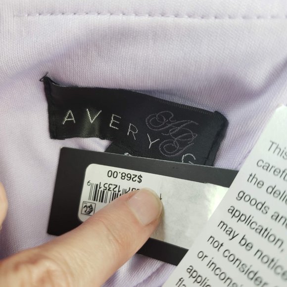 Avery G Off Shoulder Crepe Evening Gown Prom - Picture 6 of 7